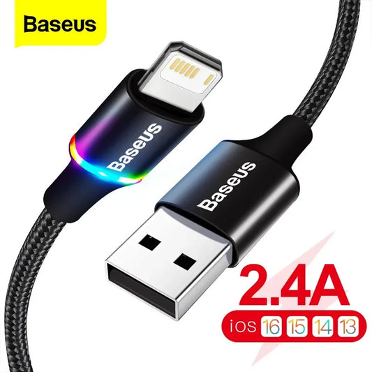 12728 2t-001 Baseus Cable USB LED de Carga Rápida