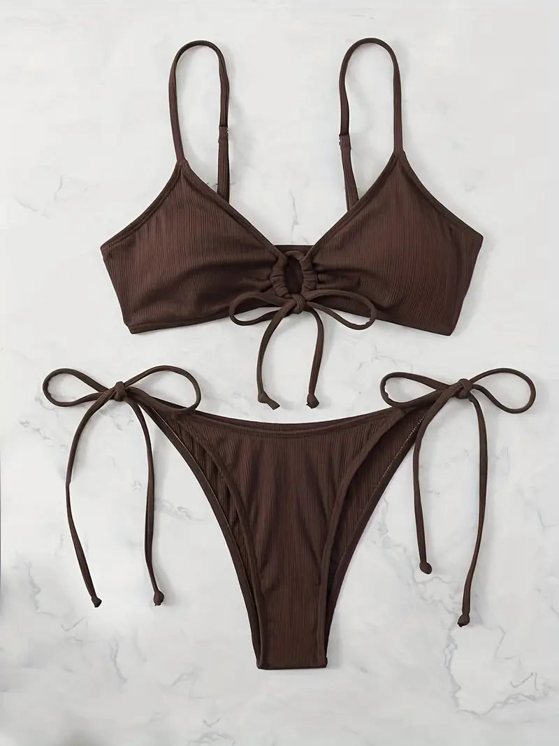 19853 1a-031 Bikini de talle alto 2Pzs