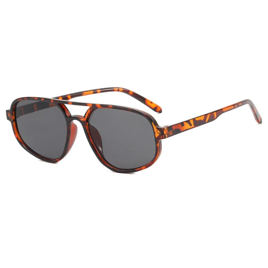 16612 1l-384 Gafas de sol Retro de doble puente 1 Pza