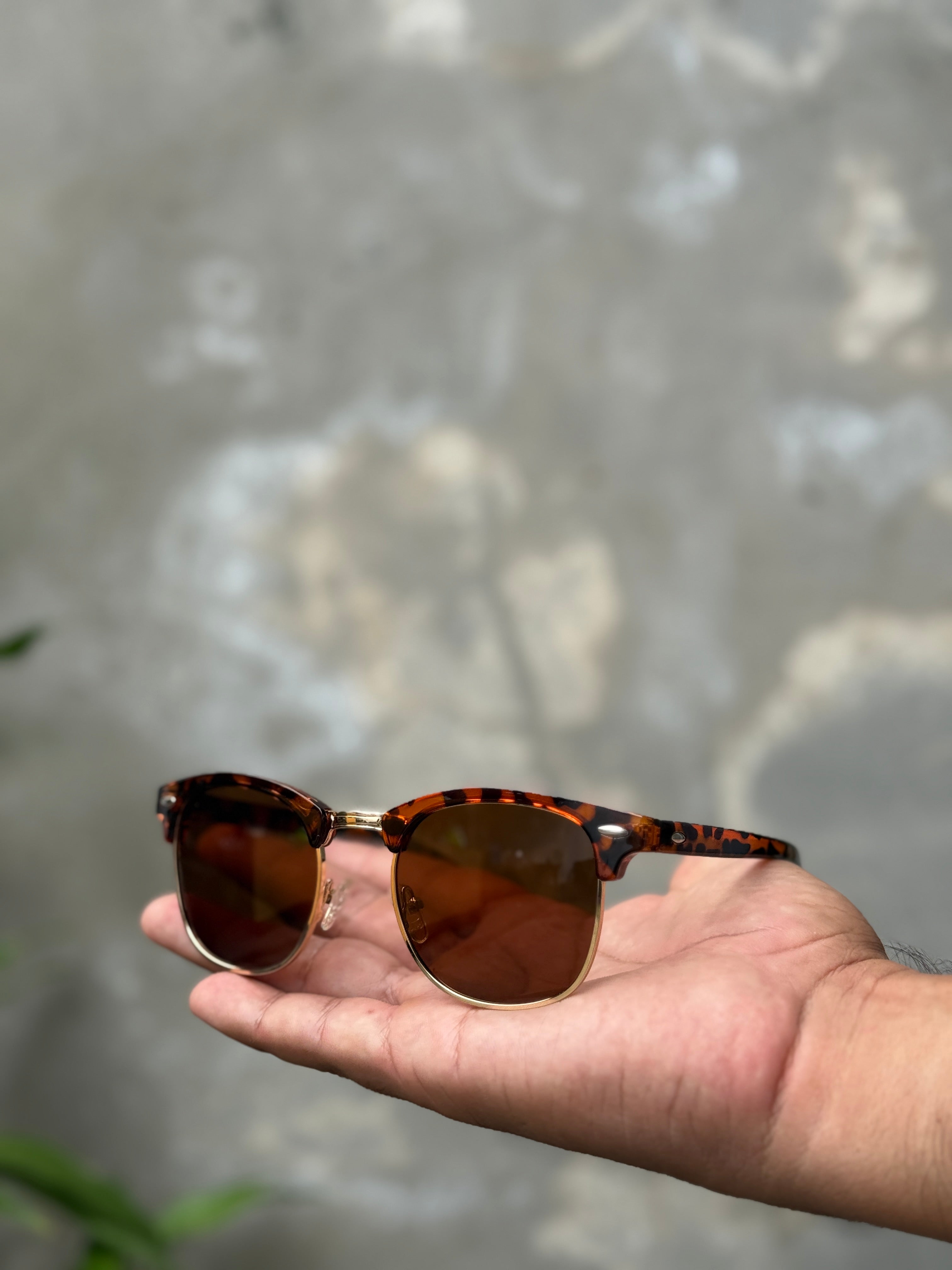 10468 1l-385 lentes clásicas De Metal, De medio marco, para conducir