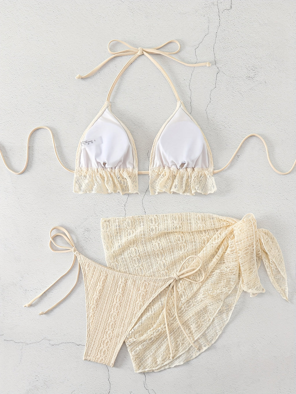 19678 1a-106 Conjunto Bikini Chal 3 Pzas