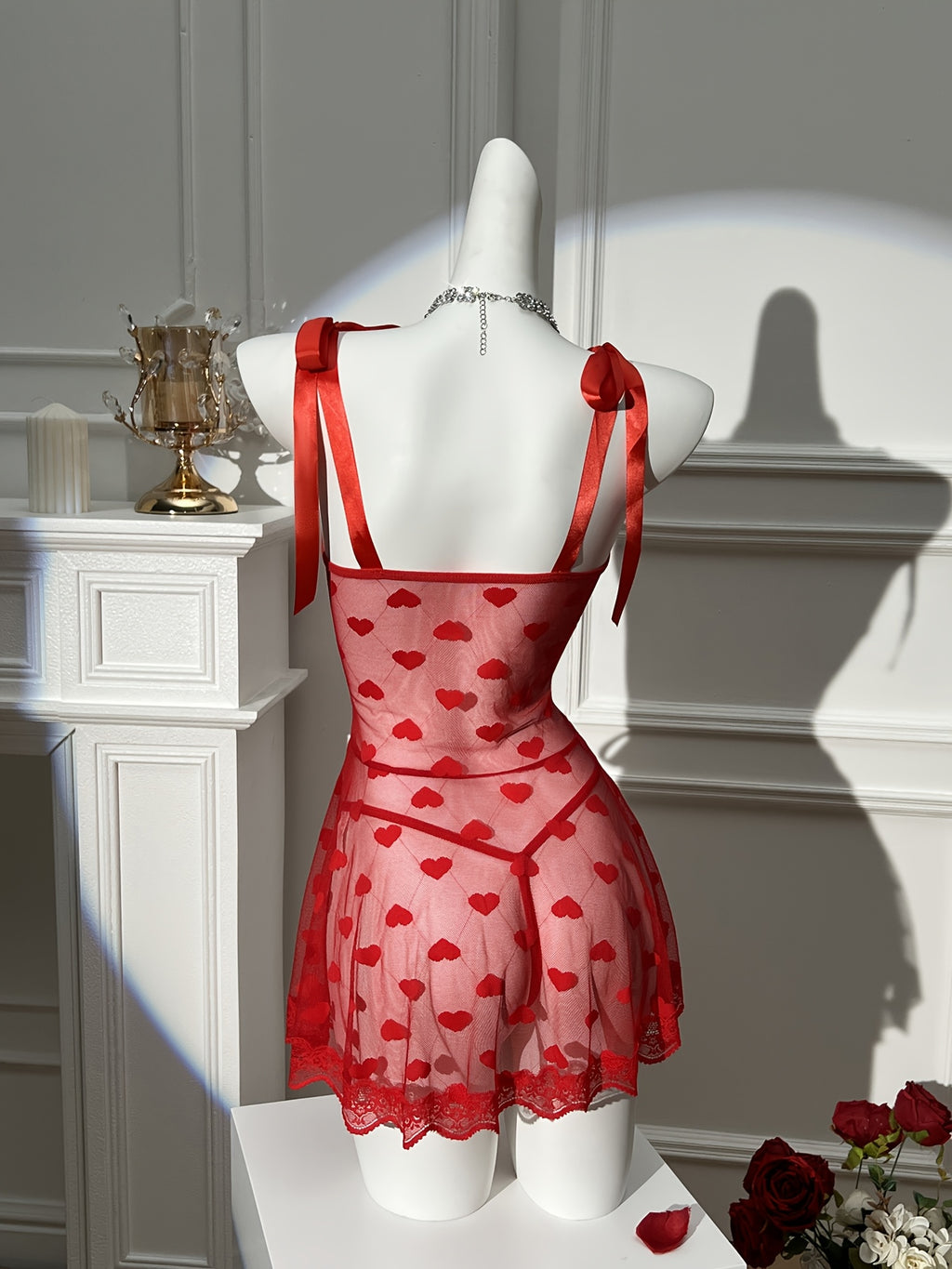 19224 1a-007 Vestido Sexy Rojo de Malla