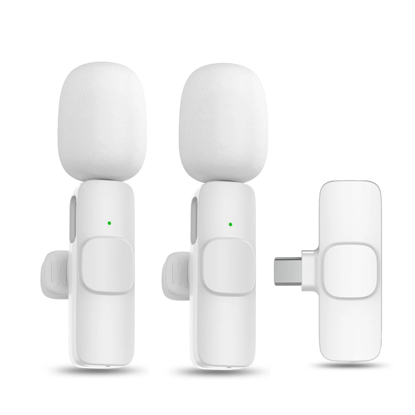 16278 2t-016 Micrófono Lavalier inalámbrico portátil Blanco
