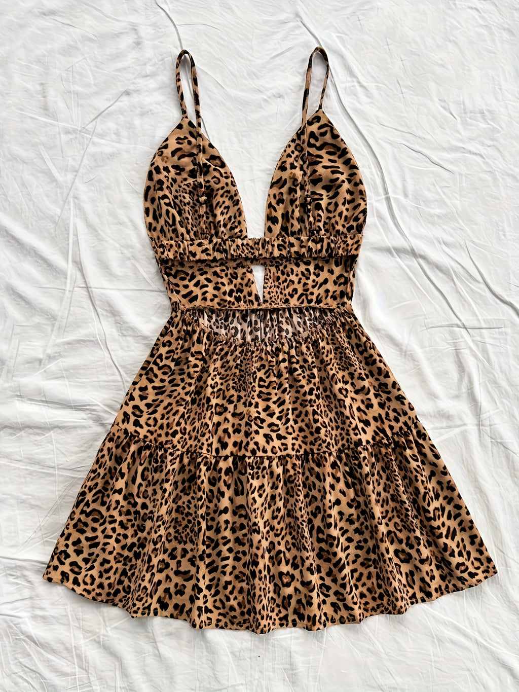 19146 1a-018 Vestido diseño Leopardo 1 Pza