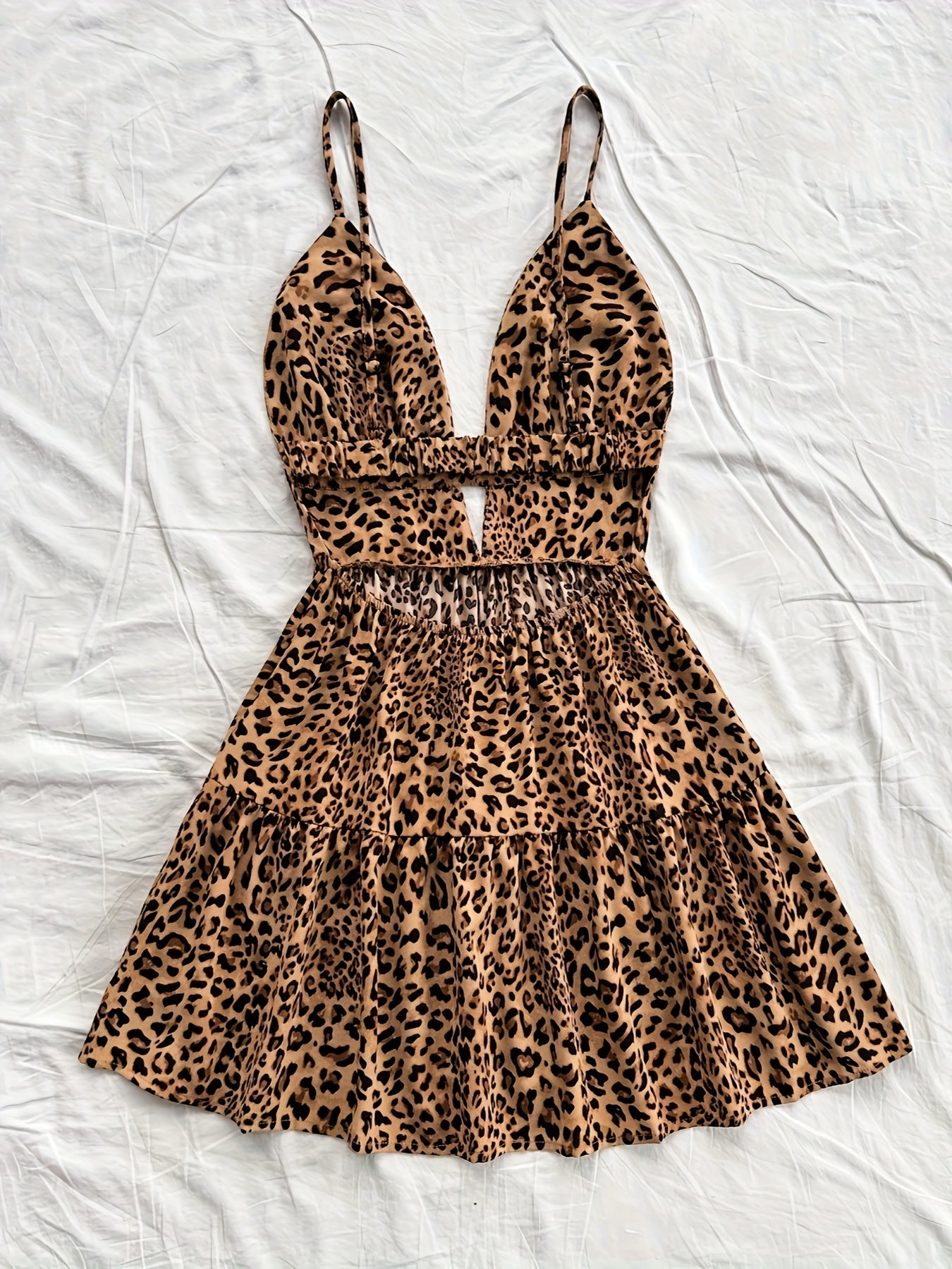 19146 1a-018 Vestido diseño Leopardo 1 Pza