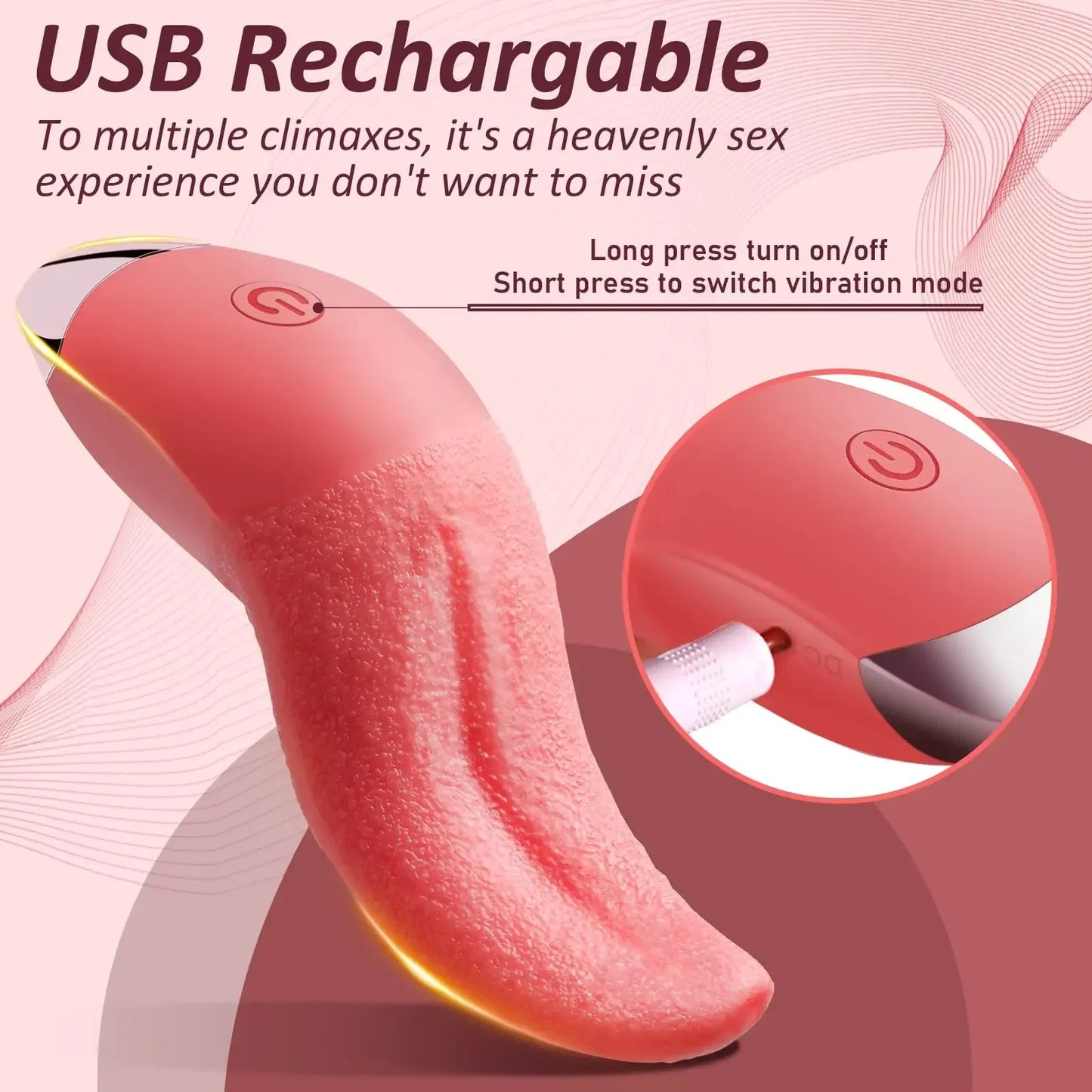 17252 1b-012 Vibrador diseño lengua 1 Pza