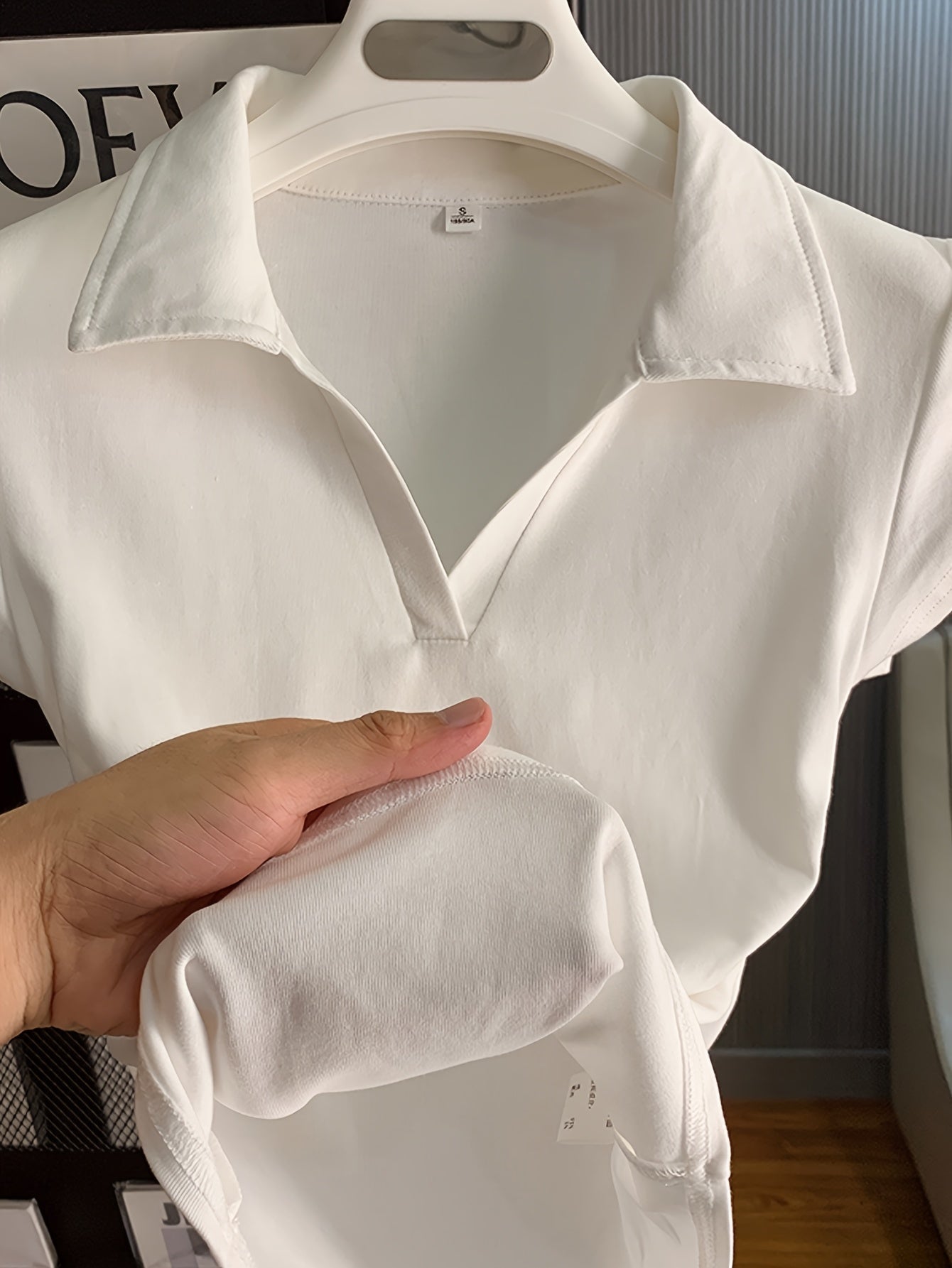 19501 1a-052 Camiseta polo de manga corta para mujer, con un