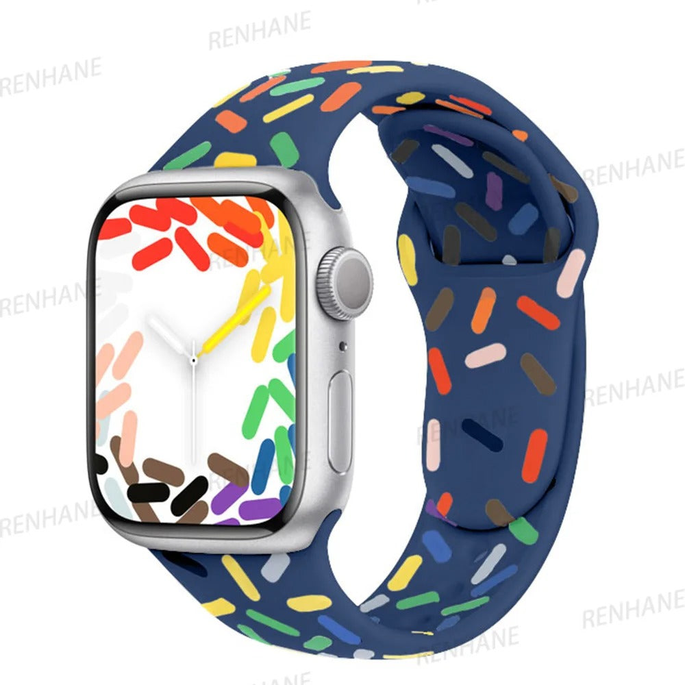 9240 2t-005 Correa de silicona para Apple Watch Band S-M