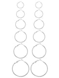 9049 b01-28 juego de aretes circulares redondos simples de estilo europeo y americano