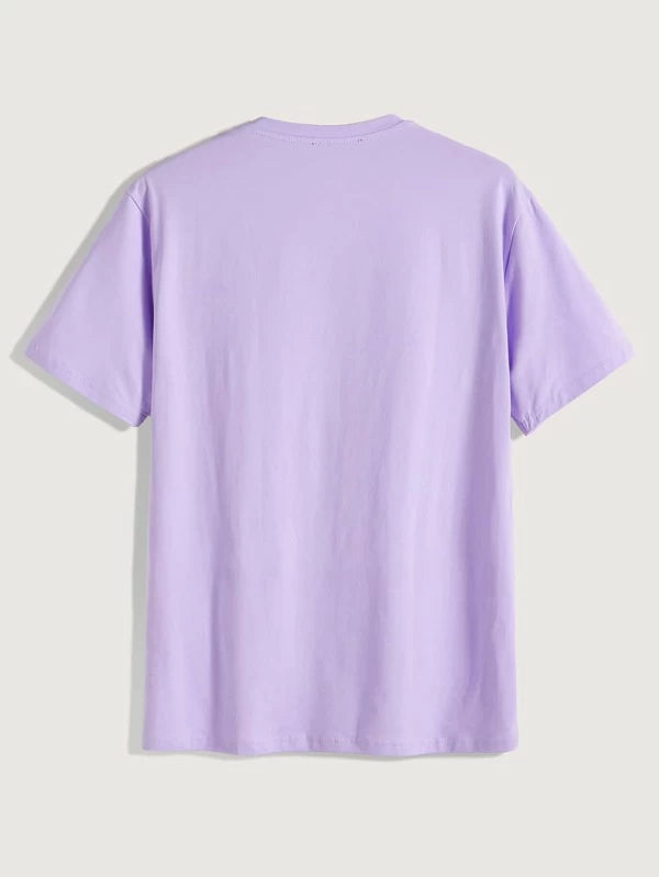 7817 2a-02-11 Polo algodón con estampado de letra para Hombres
