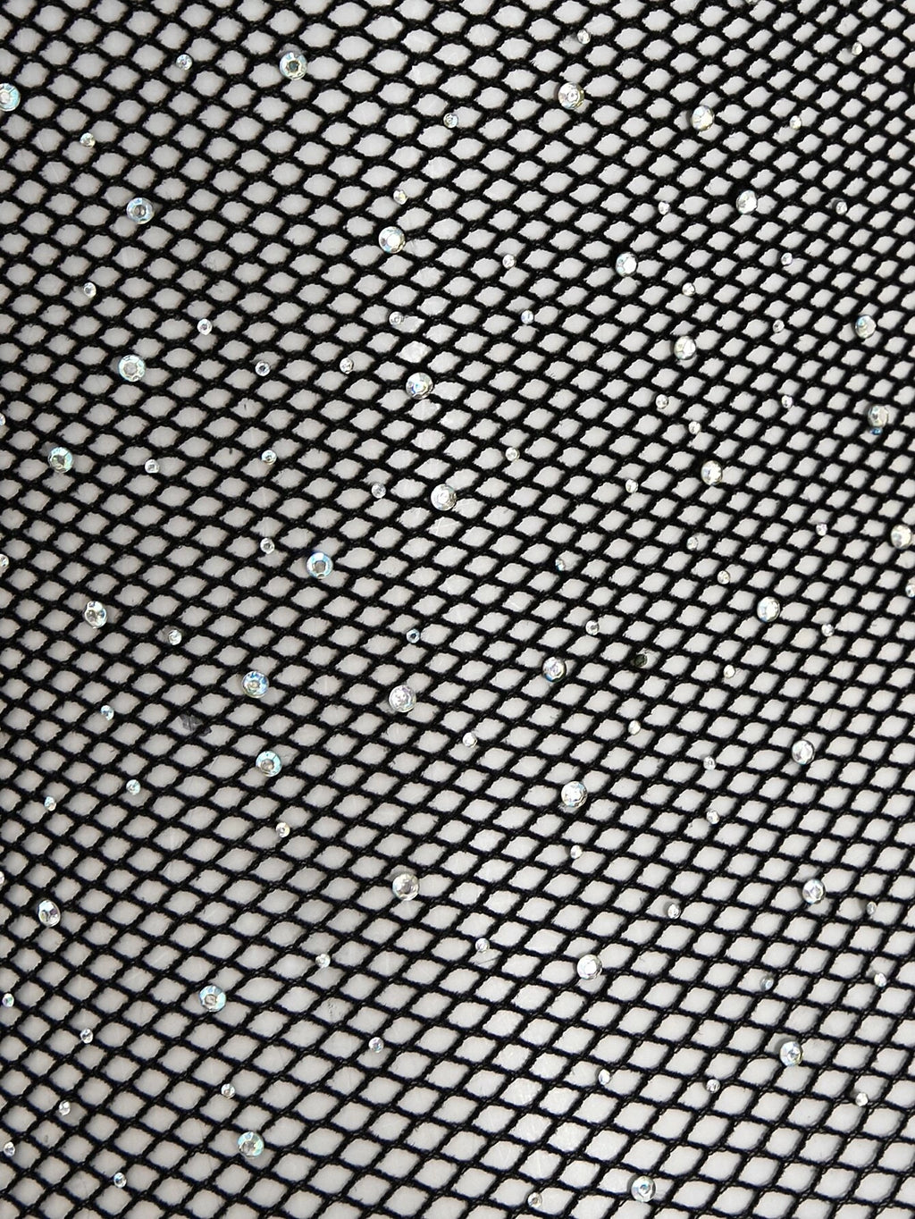 10064 1a-025 Body teddy con tachuela con diamante de imitación con malla