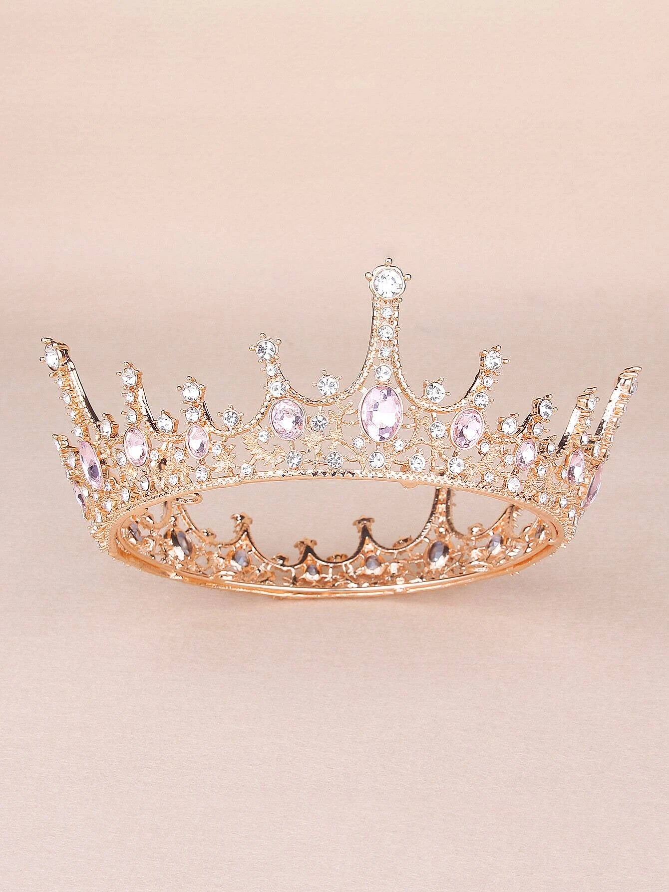 8394 a08-11 Diadema nupcial con diseño de diamante de imitación con diseño de corona atractivo para boda fiesta