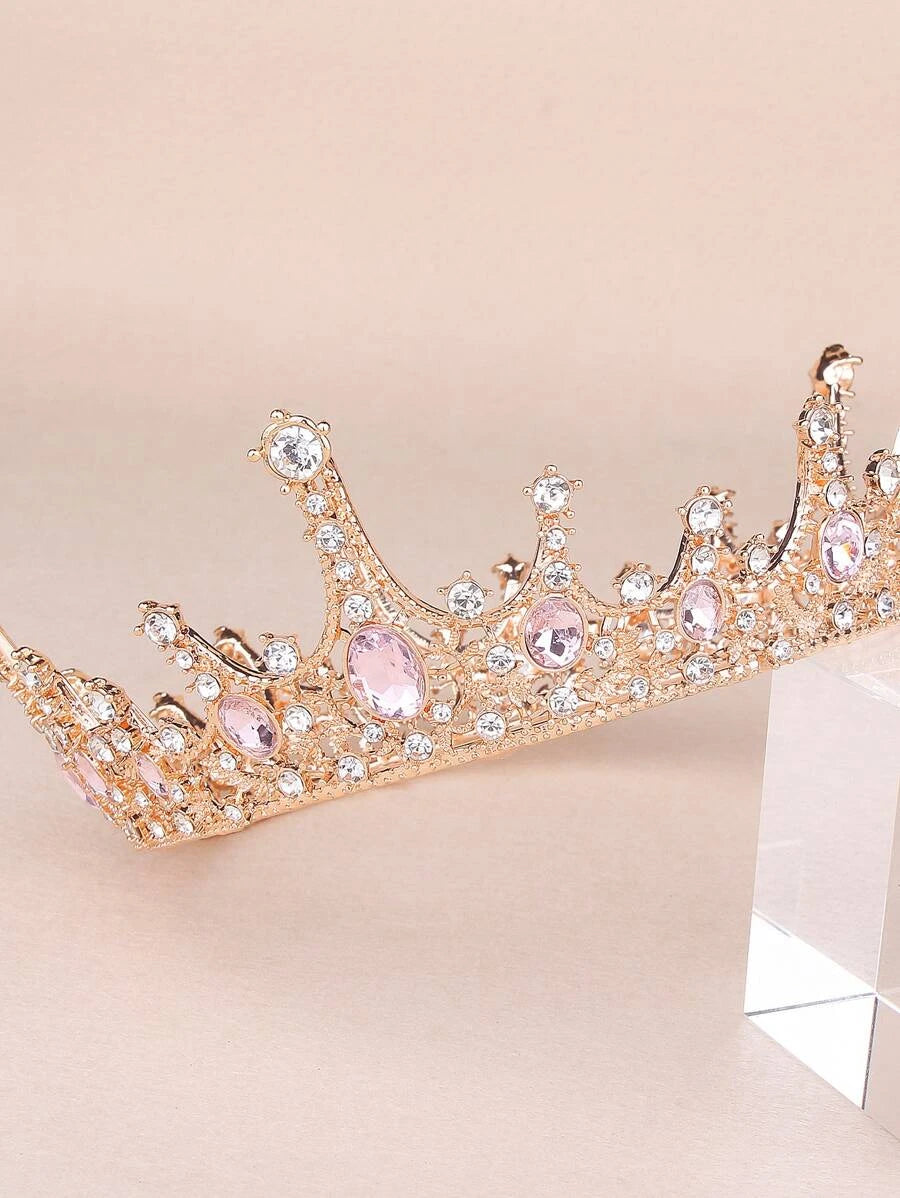 8394 a08-11 Diadema nupcial con diseño de diamante de imitación con diseño de corona atractivo para boda fiesta