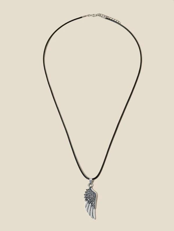 8220 1b-041 Aleación de collar con colgante de ala para hombres de moda y popular para regalo de joyería y para una apariencia elegante