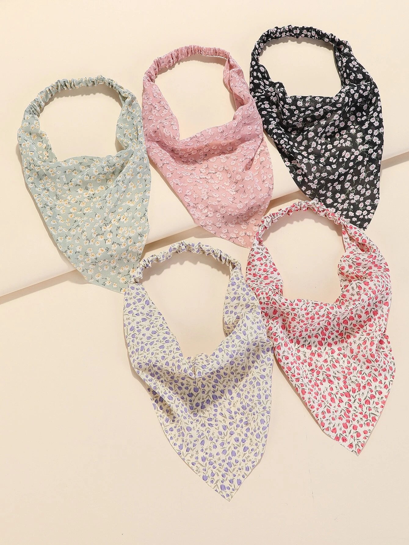 9963 1b-043 Pañuelo con estampado floral