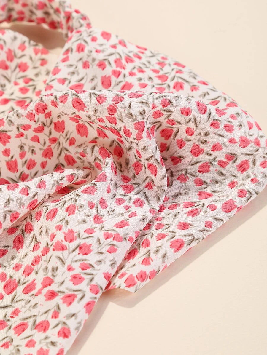 9963 1b-043 Pañuelo con estampado floral