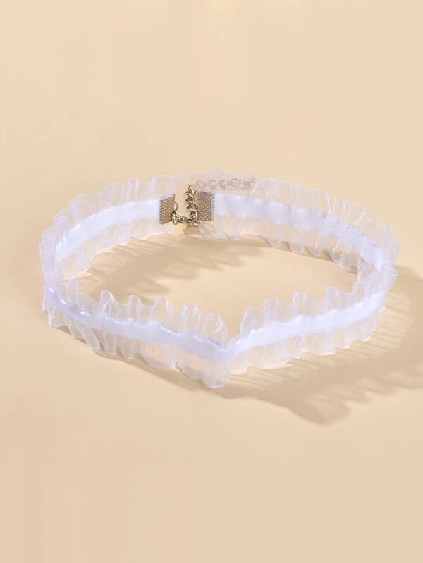 7969 1b-076 Gargantilla De Malla Lisa