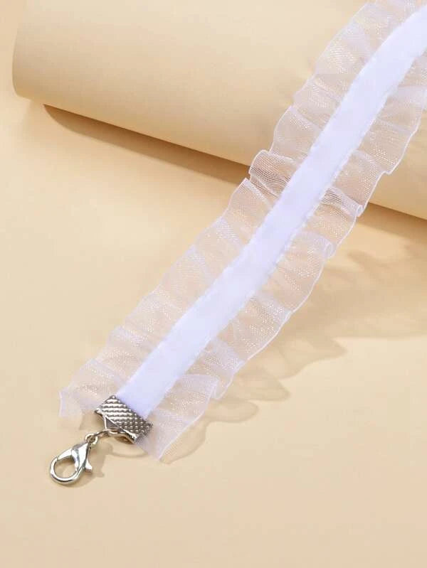 7969 1b-076 Gargantilla De Malla Lisa