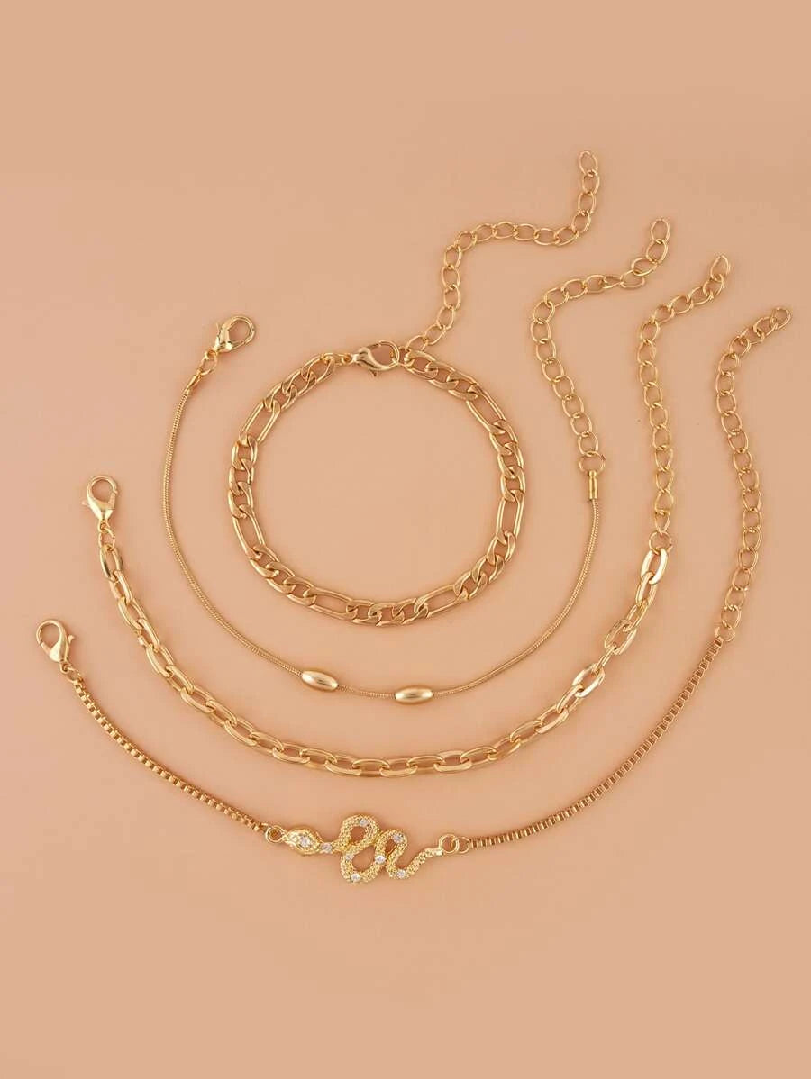 10948 1b-01-15 set de  4 piezas pulsera