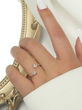 10624 1b-031 Anillo abierto zirconia cúbica