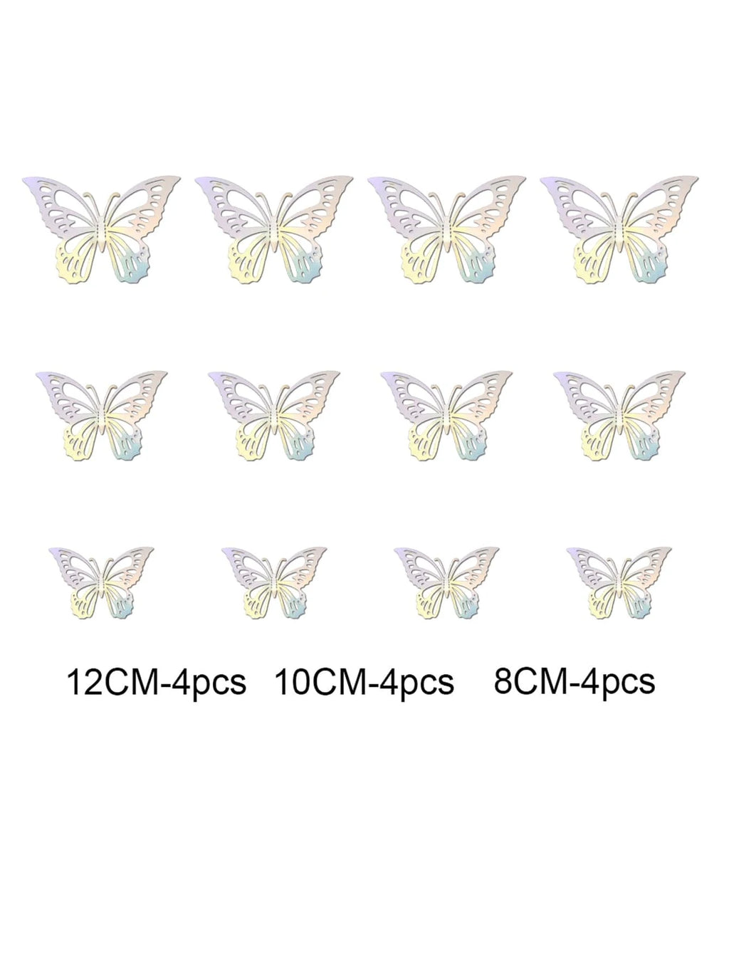11836 1b-046 Pegatinas de mariposa 1 Pza