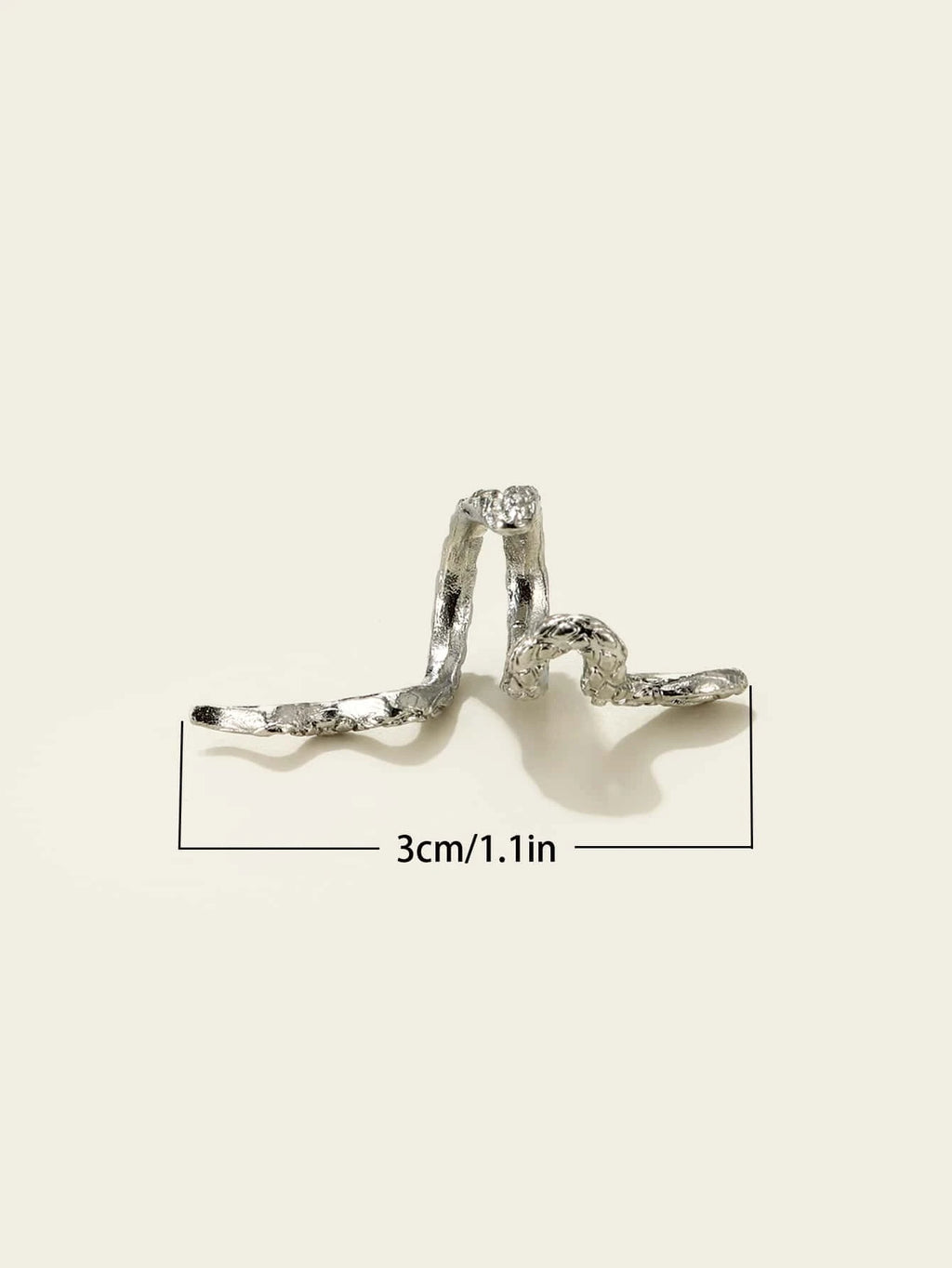 14353 1b-05-07 Ear Cuffs diseño de serpiente 1 Pza