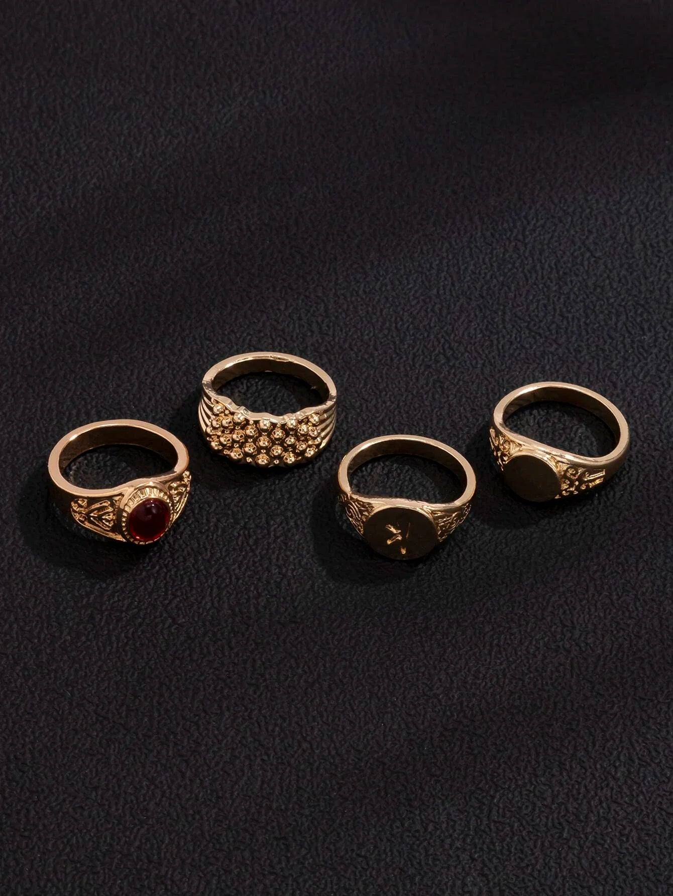 10323 1b-057 Anillo de diseño redondo de moda