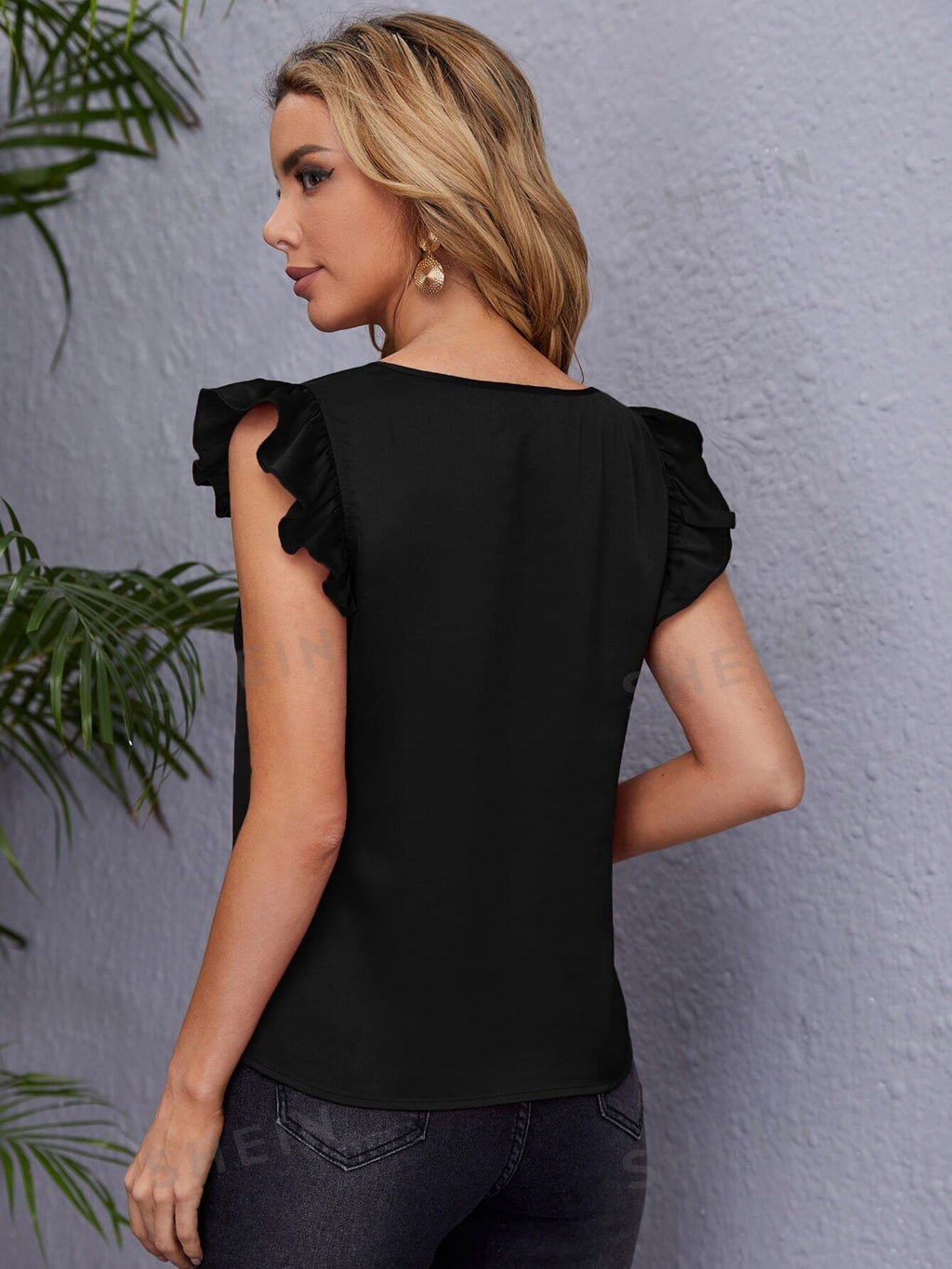 14536 1a-098 Blusa de cuello V  1 Pza