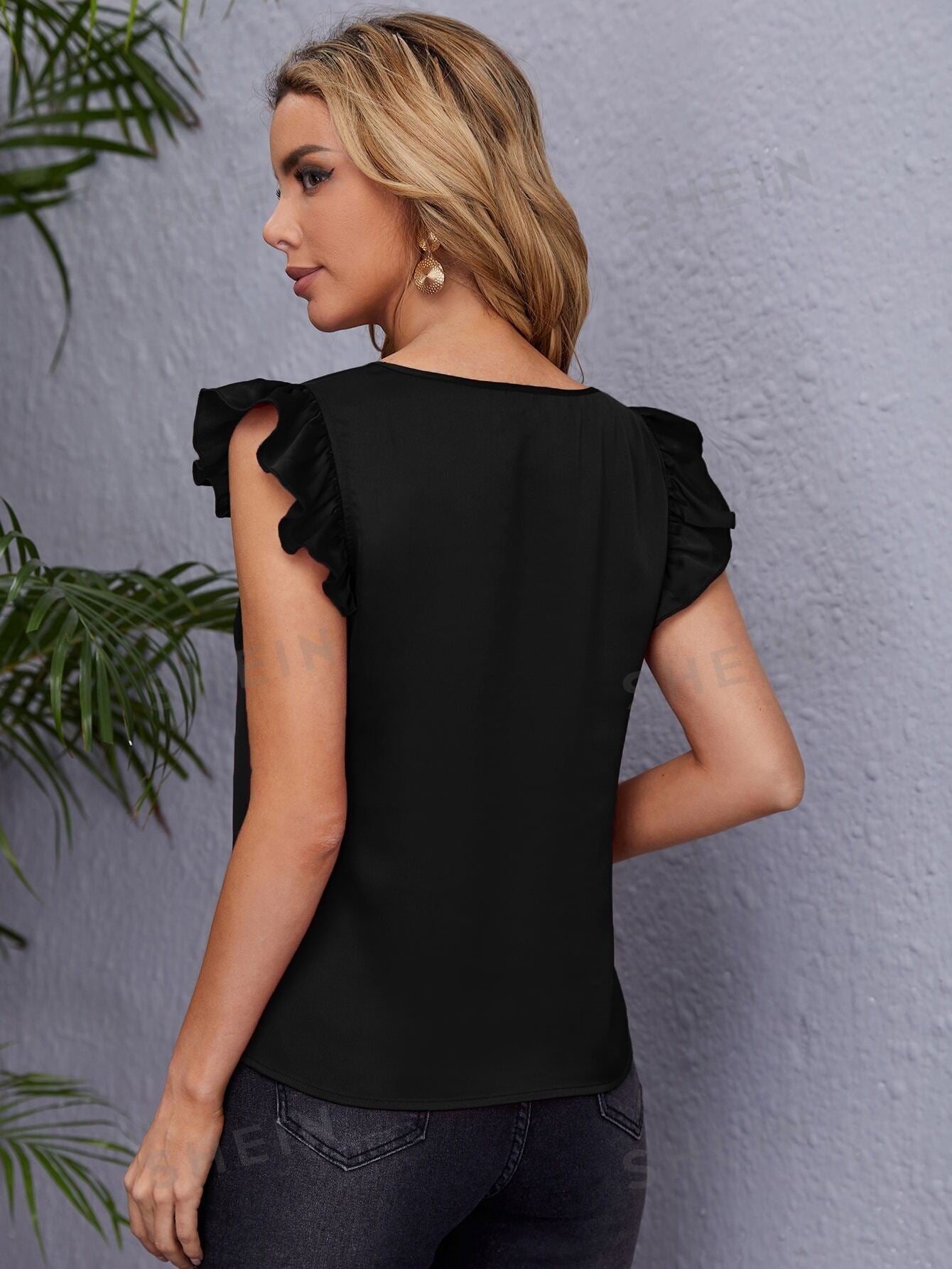 14536 1a-098 Blusa de cuello V  1 Pza