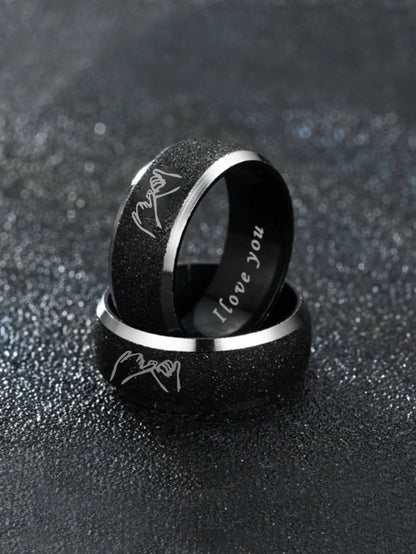 12038 1b-020 Anillos Para Hombre Estilo Hip Hop 2 Pzas