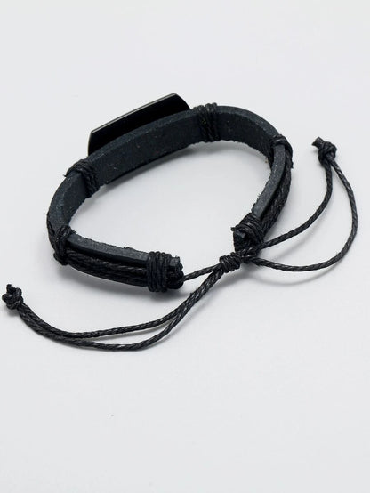 9579 b01-31 Pulsera de moda y popular con patrón de cabeza de lobo para hombre