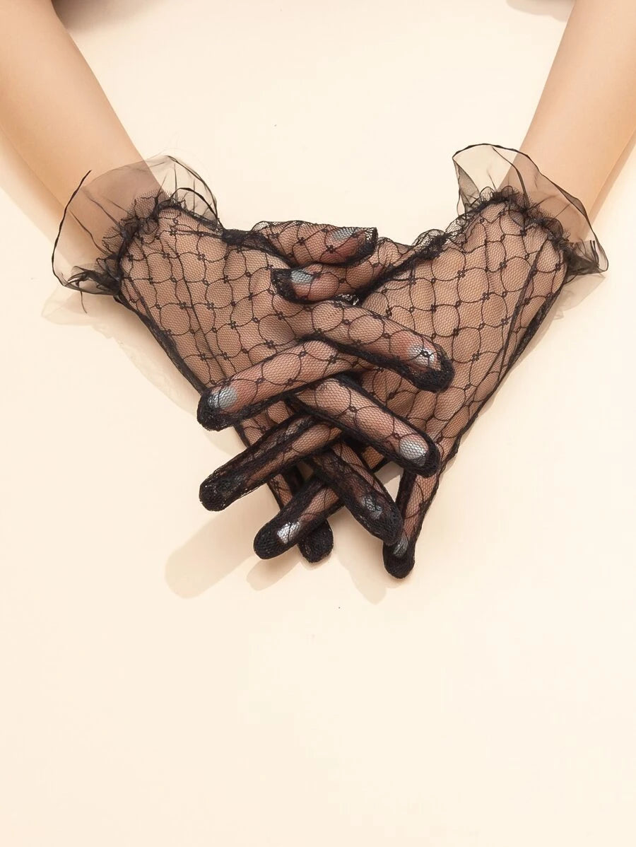 9323 1a-001 Guantes ribete con malla