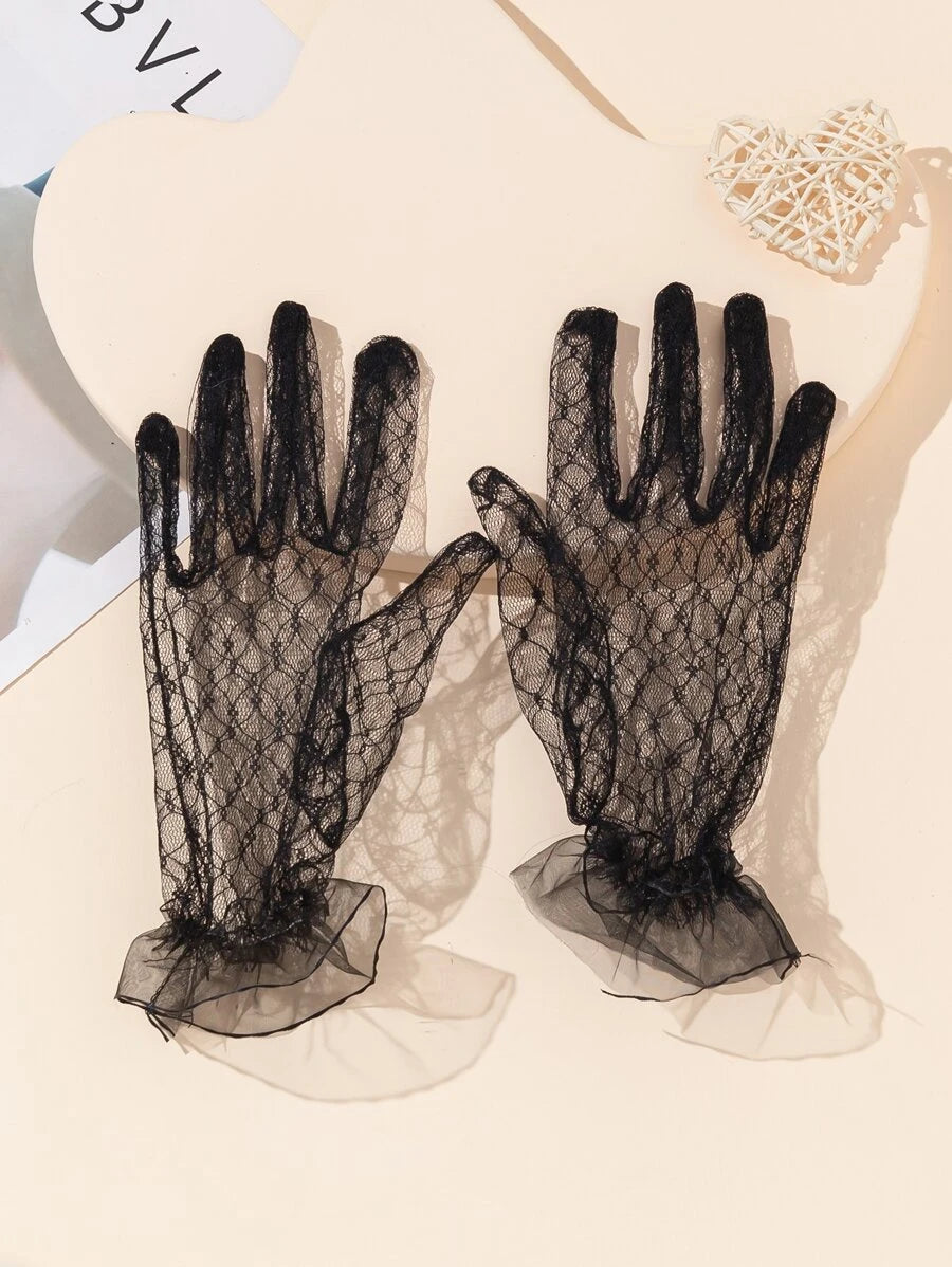 9323 1a-001 Guantes ribete con malla