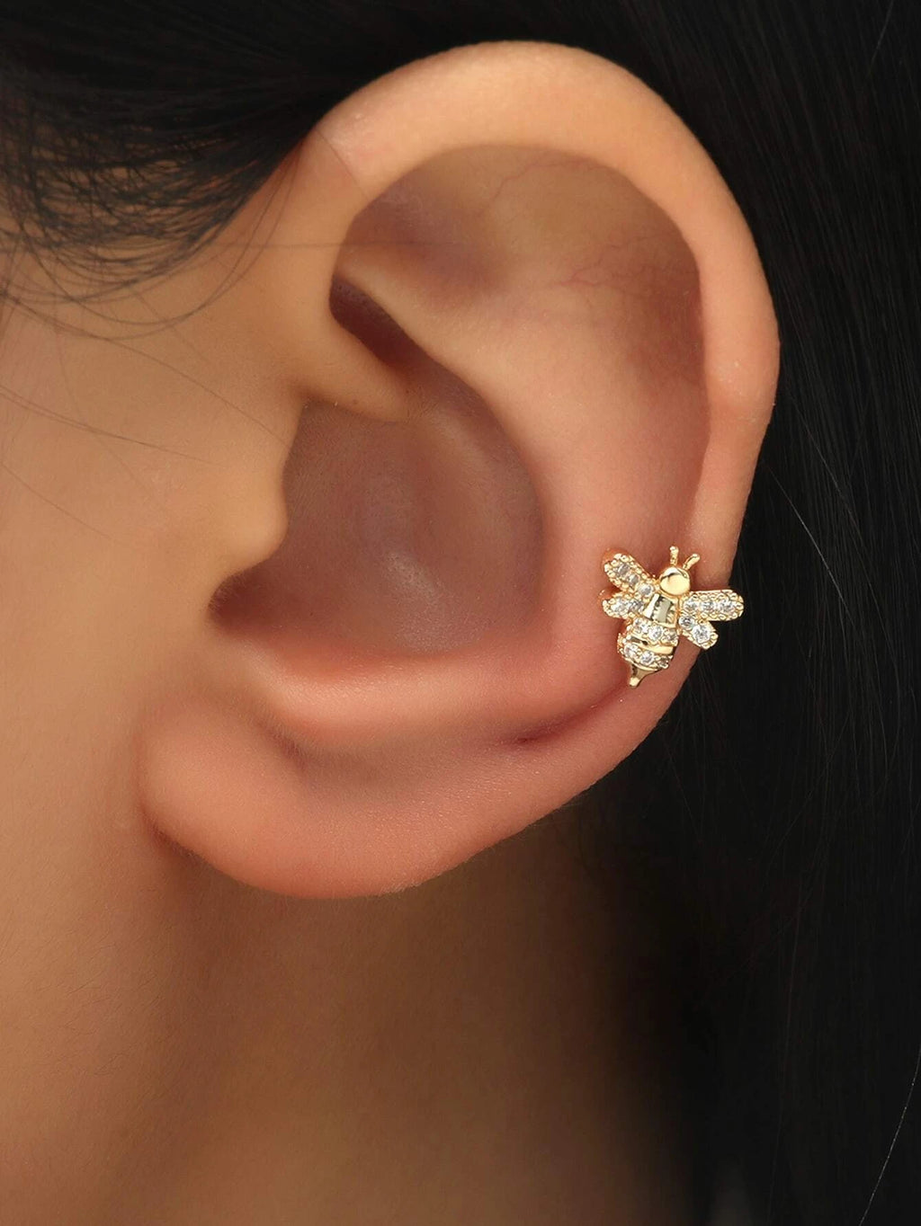 14357 1b-047 Cuff de oreja diseño de abeja 1 Pza