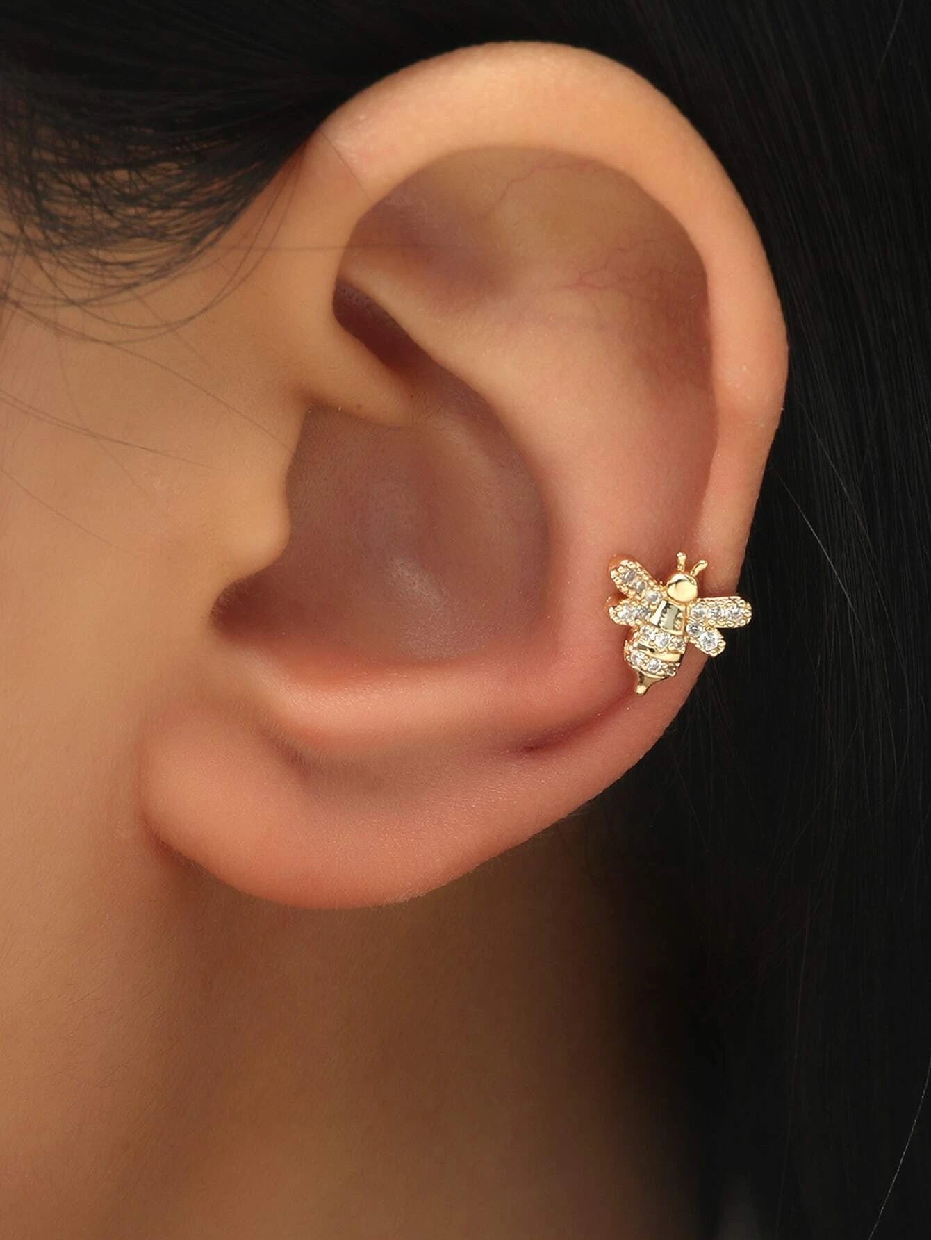 14357 1b-047 Cuff de oreja diseño de abeja 1 Pza