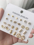 15363 1b-057 Pendientes 12 Pares