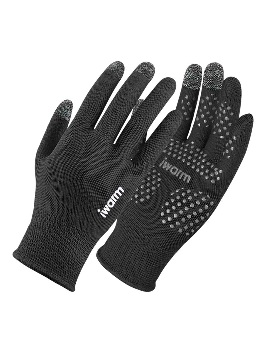11598 1a-010 Hombres Guantes con estampado de letra
