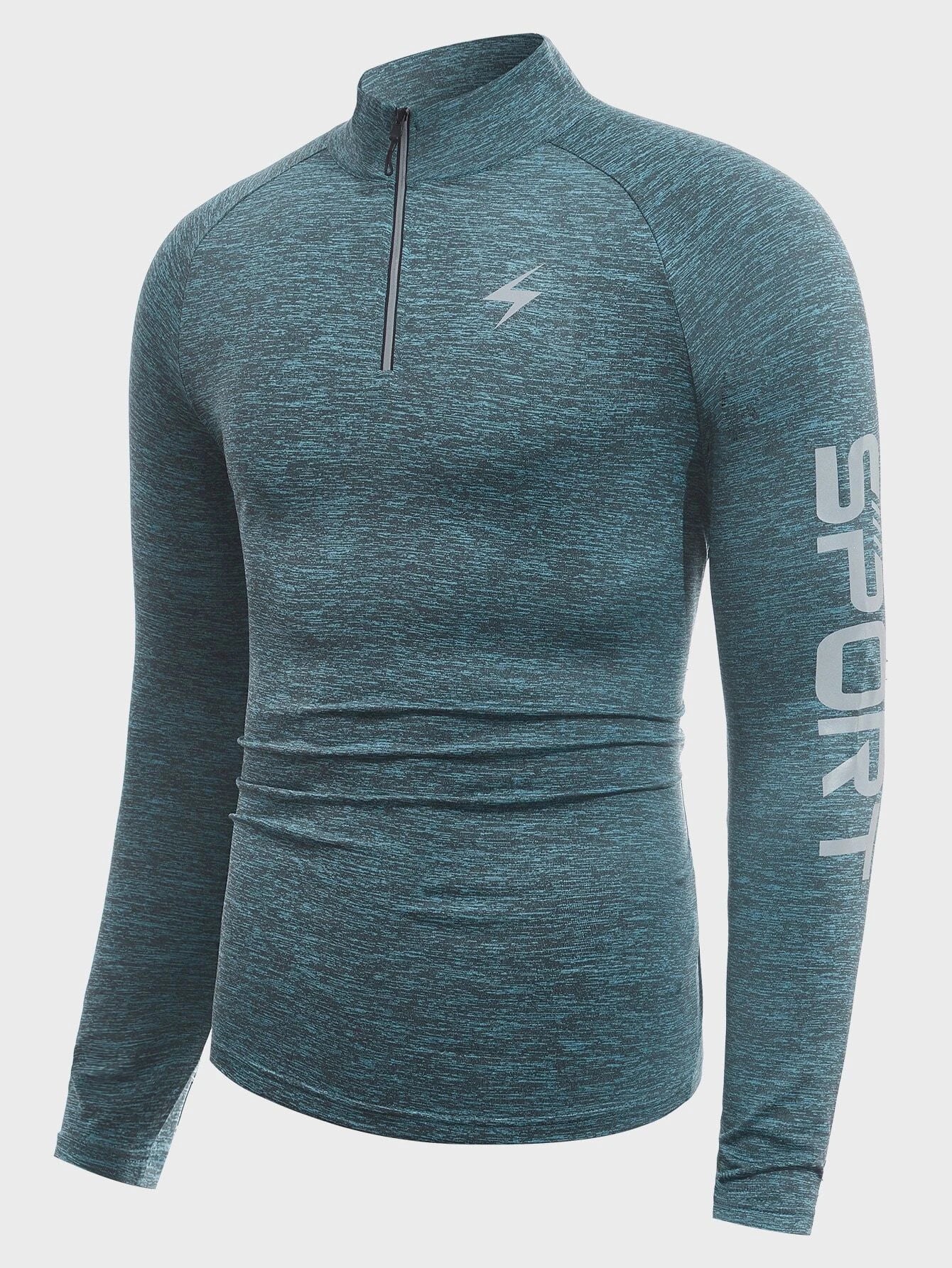 9142 1t-006 Sudadera deportiva con estampado manga raglán con cremallera cuarta