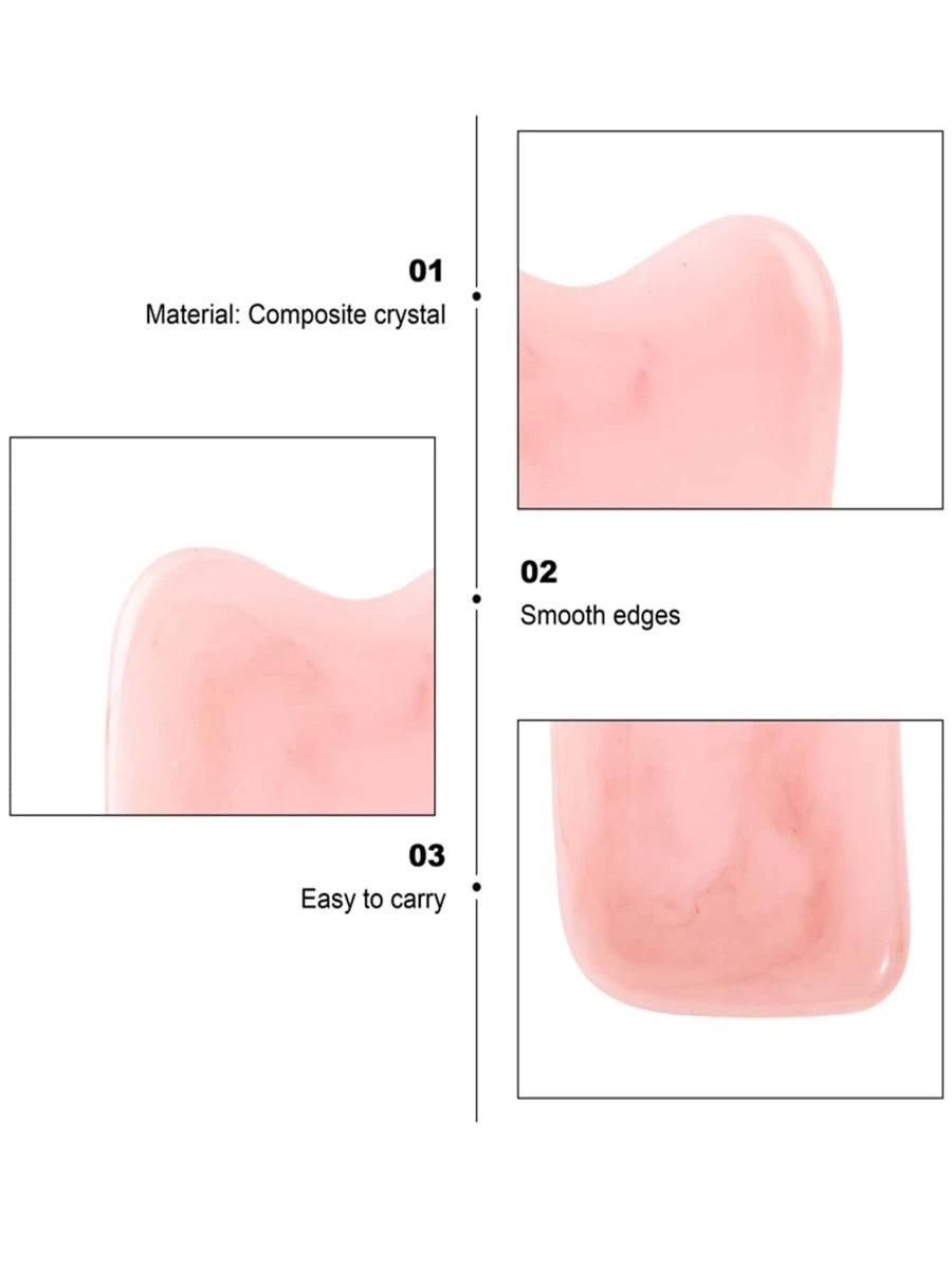 9849 1b-043 Tablero de masaje ABS Facial Gua Sha
