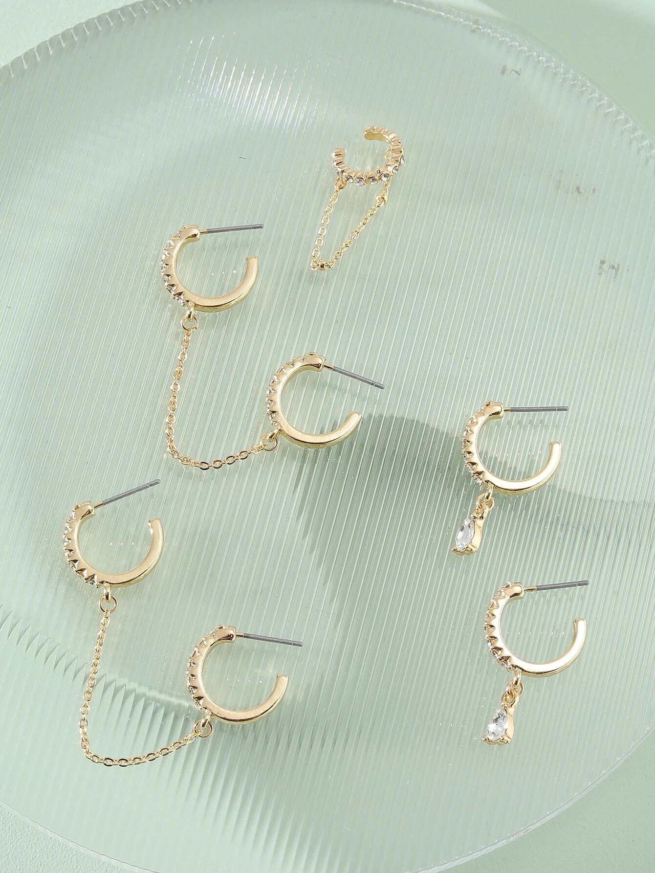 15366 1b-036 Pendientes orejas 5 Pzas