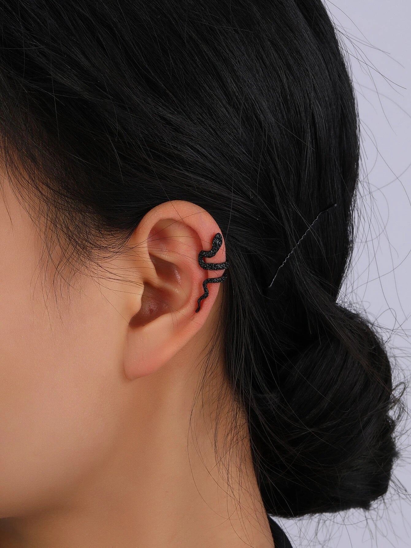 7822 b03-10 Una pieza Cuff de oreja con diseño de serpiente