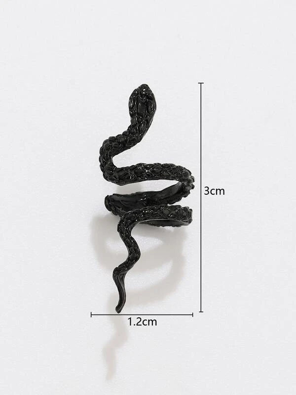 7822 b03-10 Una pieza Cuff de oreja con diseño de serpiente