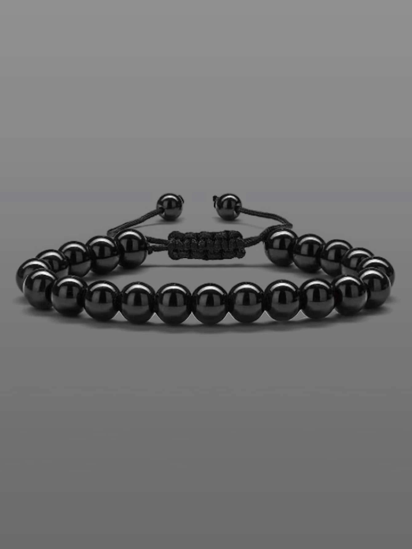 9584 1b-01-31 Pulsera de cuentas de piedra para hombres de moda y popular para regalo de joyería y para una apariencia elegante