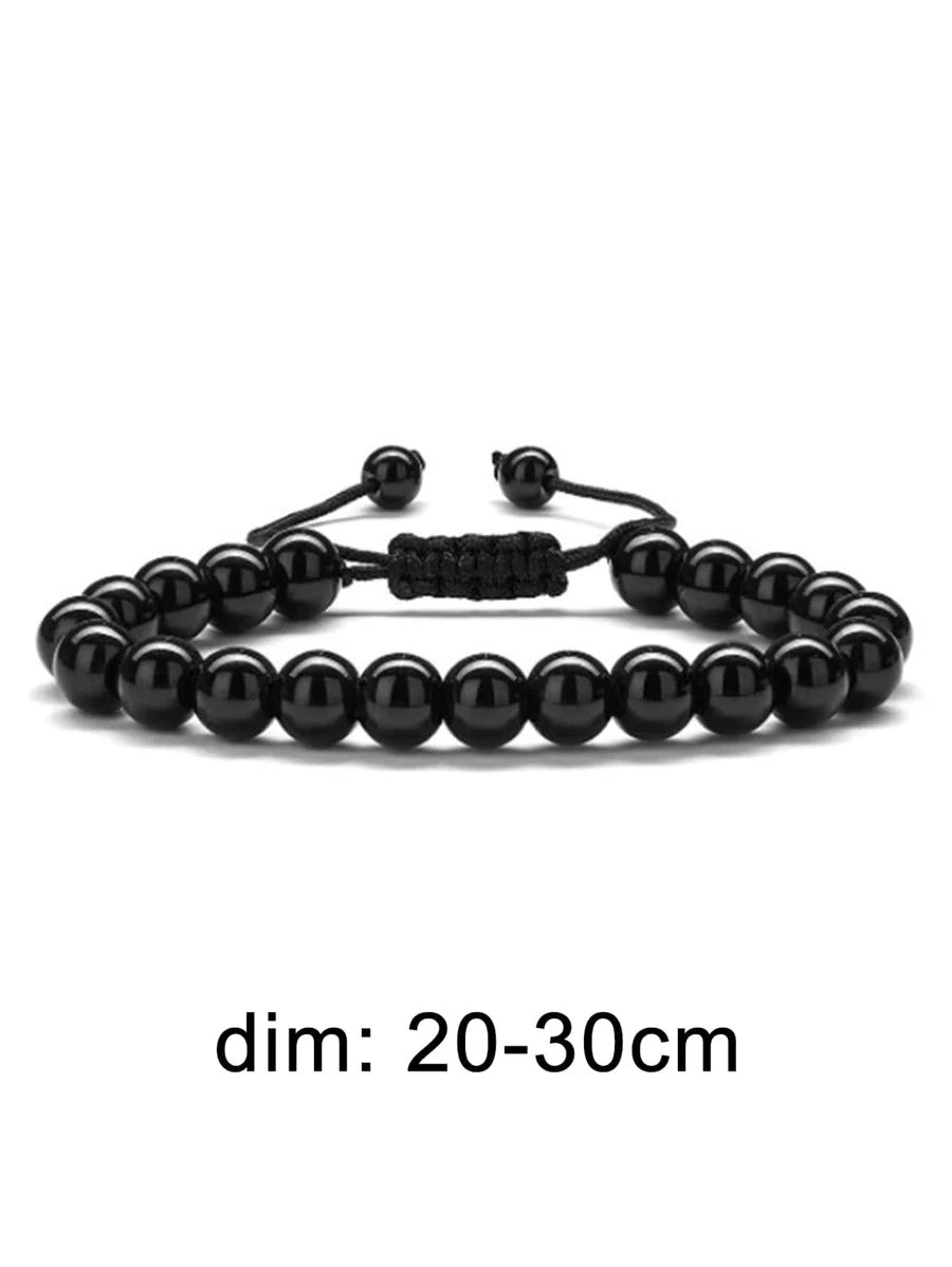 9584 1b-01-31 Pulsera de cuentas de piedra para hombres de moda y popular para regalo de joyería y para una apariencia elegante