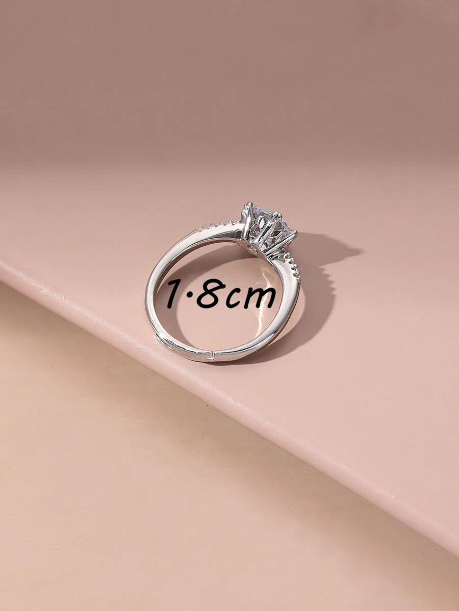 11466 1b-076 Anillo zirconia cúbica