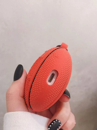 9887 2t-009 Funda compatible con Airpods con diseño de baloncesto 3d