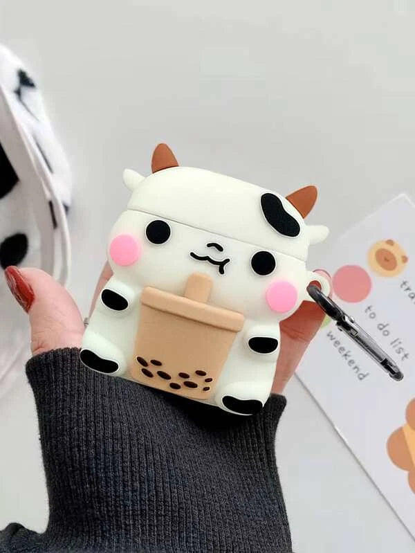 6266 2t-010 Funda compatible con Airpods en forma de Vaca