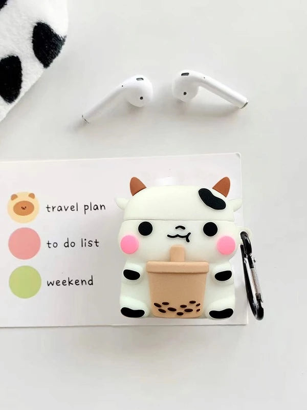 6266 2t-010 Funda compatible con Airpods en forma de Vaca