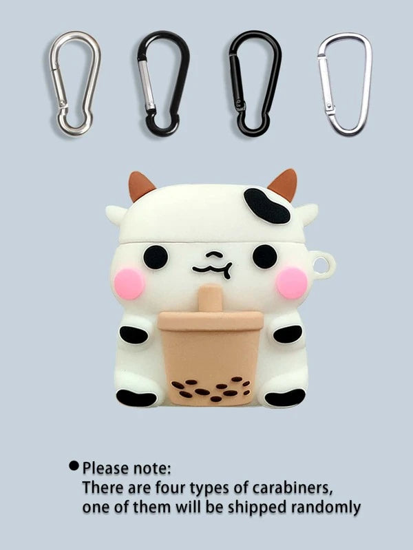 6266 2t-010 Funda compatible con Airpods en forma de Vaca