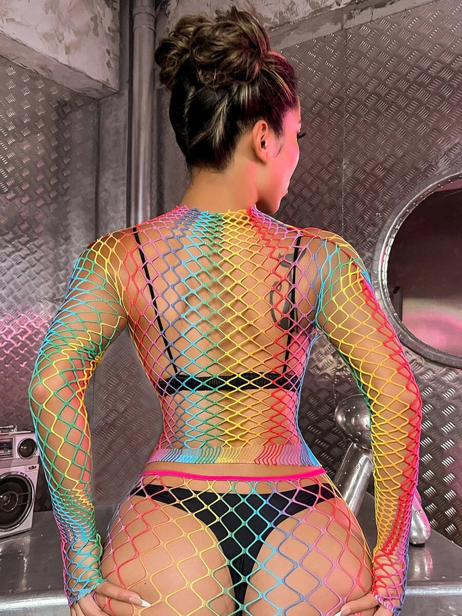 10060 1a-028 Set dos piezas de lencería de malla sin forro